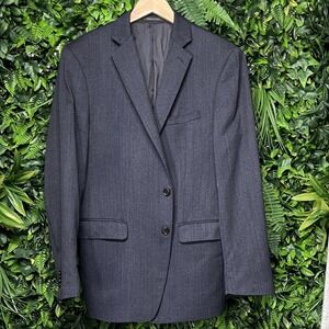 MICHAEL‎ KORS Blazer  Sport Coat Jacket Suit Separate Mens 42R Blue  100% Wool